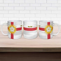 Yorkshire Heritage Personalized Ceramic Mug West Yorkshire White Rose - Wonder Print Shop