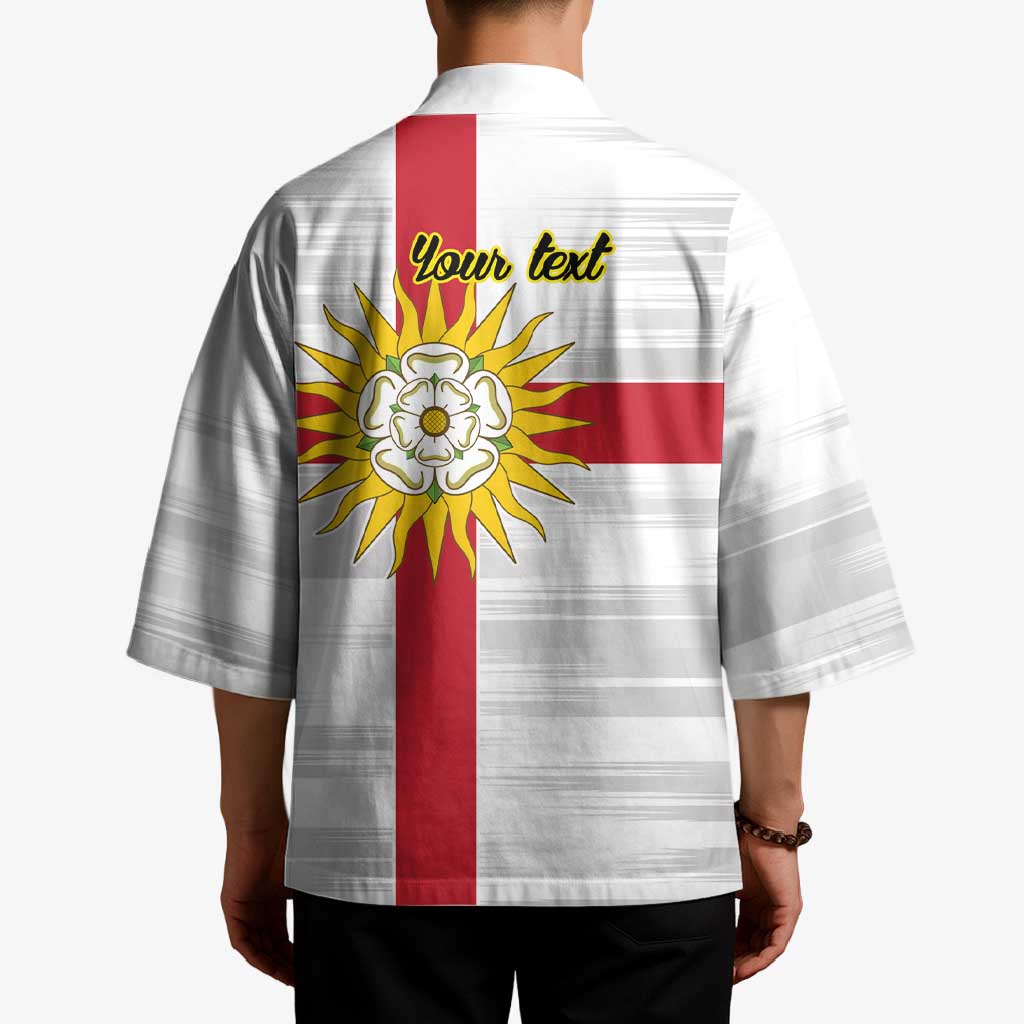 Yorkshire Heritage Personalized Kimono West Yorkshire White Rose - Wonder Print Shop
