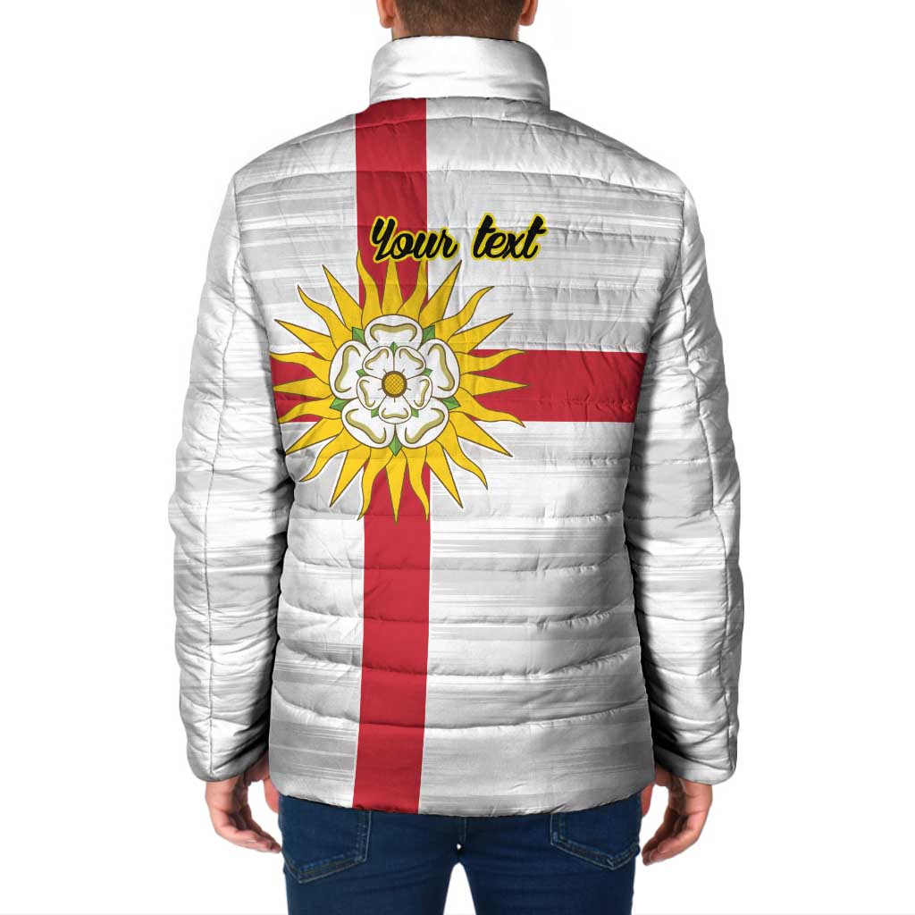 Yorkshire Heritage Personalized Padded Jacket West Yorkshire White Rose - Wonder Print Shop