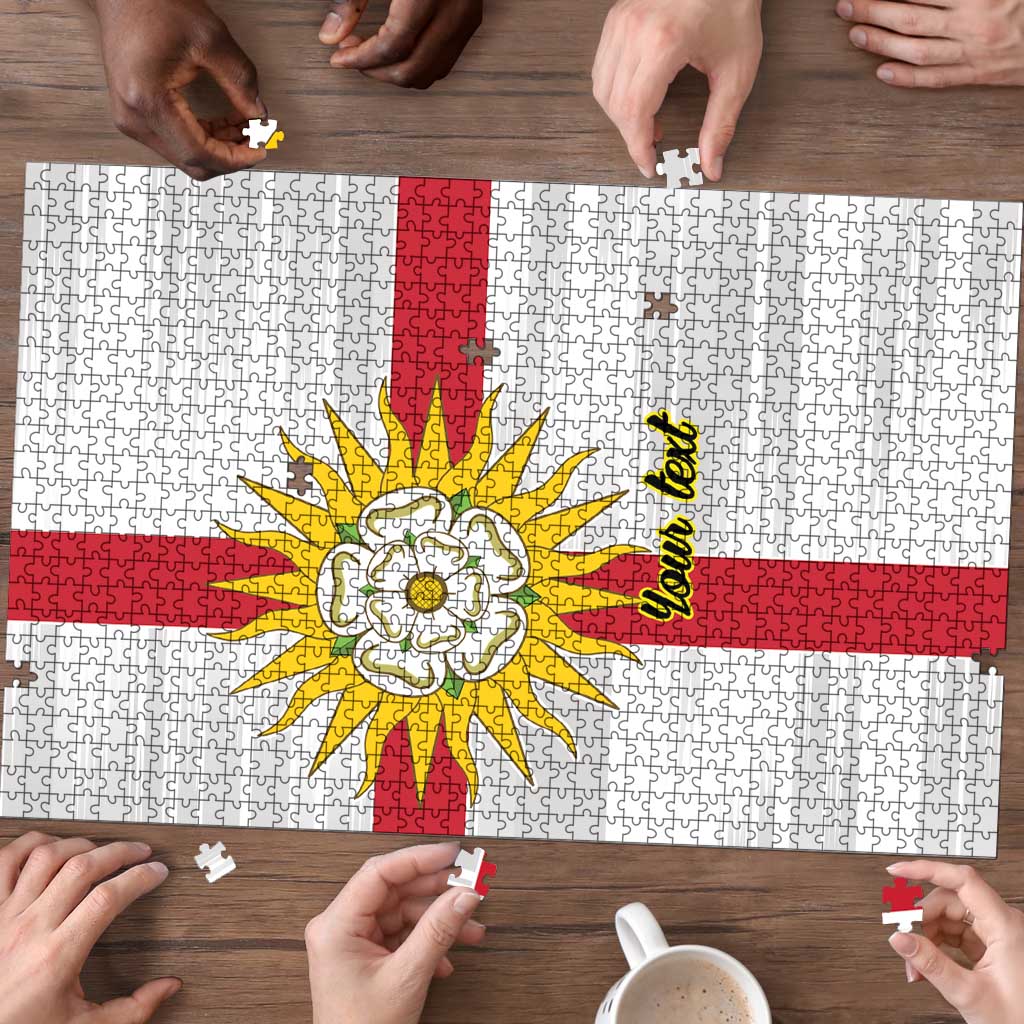 Yorkshire Heritage Personalized Puzzle West Yorkshire White Rose - Wonder Print Shop