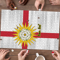 Yorkshire Heritage Personalized Puzzle West Yorkshire White Rose - Wonder Print Shop