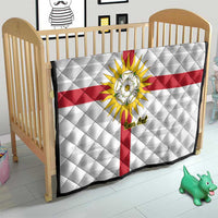 Yorkshire Heritage Personalized Quilt West Yorkshire White Rose - Wonder Print Shop