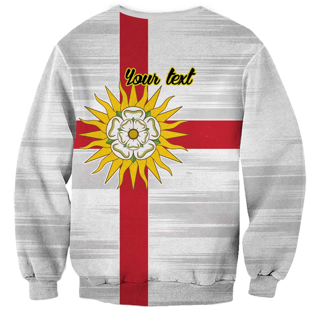 Yorkshire Heritage Personalized Sweatshirt West Yorkshire White Rose - Wonder Print Shop
