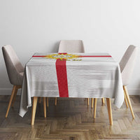 Yorkshire Heritage Personalized Tablecloth West Yorkshire White Rose - Wonder Print Shop
