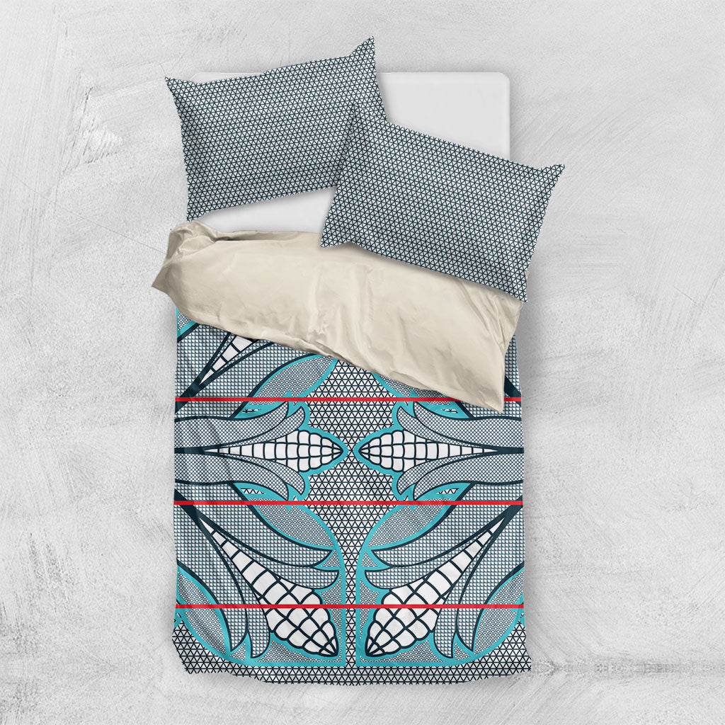 Cobalt Blue Khotso Mojalefa Poone Bedding Set Basotho Khotso Blanket Inspired