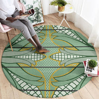 Emerald Green Khotso Mojalefa Poone Round Carpet Basotho Khotso Blanket Inspired