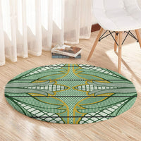 Emerald Green Khotso Mojalefa Poone Round Carpet Basotho Khotso Blanket Inspired
