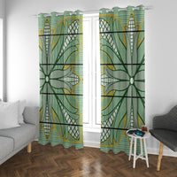 Emerald Green Khotso Mojalefa Poone Window Curtain Basotho Khotso Blanket Inspired