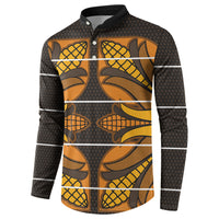Old Gold Khotso Mojalefa Poone Button Sweatshirt Basotho Khotso Blanket Inspired