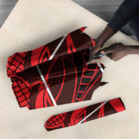 Scarlet Red Khotso Mojalefa Poone Umbrella Basotho Khotso Blanket Inspired