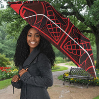 Scarlet Red Khotso Mojalefa Poone Umbrella Basotho Khotso Blanket Inspired
