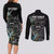 New Zealand Rugby Couples Matching Long Sleeve Bodycon Dress and Long Sleeve Button Shirt NZ Black Fern Champions History With Papua Shell LT9 - Wonder Print Shop