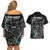 New Zealand Rugby Couples Matching Off Shoulder Short Dress and Hawaiian Shirt NZ Black Fern Champions History With Papua Shell LT9 - Wonder Print Shop