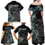 New Zealand Rugby Family Matching Off Shoulder Maxi Dress and Hawaiian Shirt NZ Black Fern Champions History With Papua Shell LT9 - Wonder Print Shop