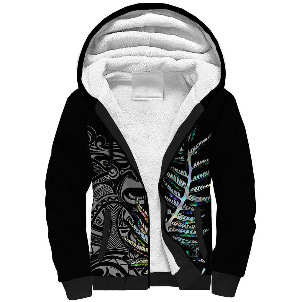 New Zealand Rugby Sherpa Hoodie NZ Black Fern Champions History With Papua Shell - Wonder Print Shop