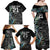 Custom New Zealand Rugby Family Matching Off Shoulder Maxi Dress and Hawaiian Shirt NZ Black Fern Champions History With Papua Shell LT9 - Wonder Print Shop