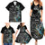 Custom New Zealand Rugby Family Matching Summer Maxi Dress and Hawaiian Shirt NZ Black Fern Champions History With Papua Shell - Wonder Print Shop