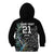 Custom New Zealand Rugby Kid Hoodie NZ Black Fern Champions History With Papua Shell - Wonder Print Shop