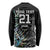 Custom New Zealand Rugby Long Sleeve Shirt NZ Black Fern Champions History With Papua Shell - Wonder Print Shop