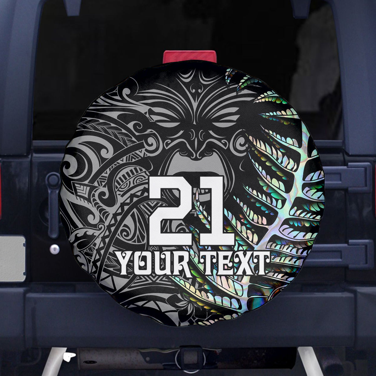 Custom New Zealand Rugby Spare Tire Cover NZ Black Fern Champions History With Papua Shell - Wonder Print Shop