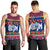 Personalised Guam Christmas Men Tank Top Felis Pusgua Santa Beach Polynesian Pattern - Wonder Print Shop