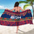 Personalised Guam Christmas Sarong Felis Pusgua Santa Beach Polynesian Pattern - Wonder Print Shop