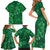 Happy St Patricks Day We Wear Green Suit Family Matching Short Sleeve Bodycon Dress and Hawaiian Shirt - Wonder Print Shop