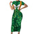 Happy St Patricks Day We Wear Green Suit Family Matching Short Sleeve Bodycon Dress and Hawaiian Shirt - Wonder Print Shop