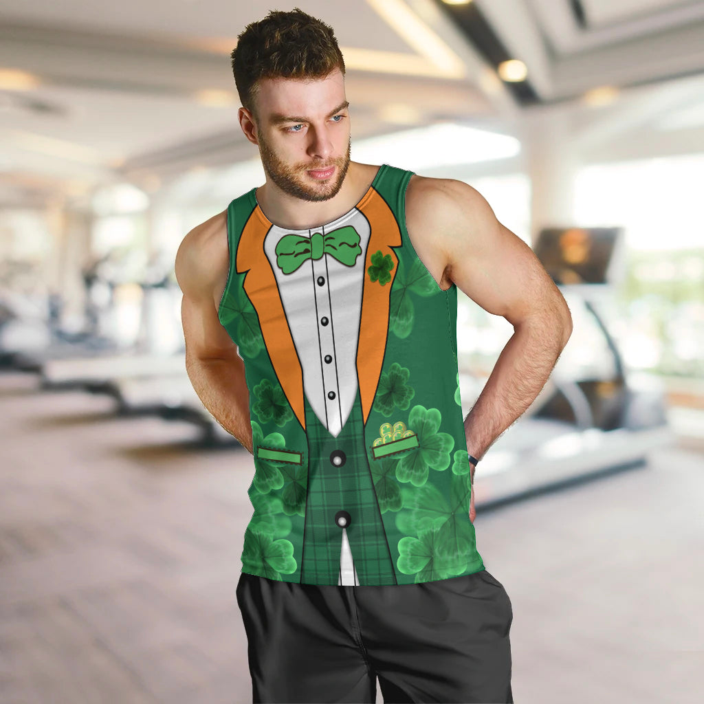 Happy St Patricks Day We Wear Green Suit Men Tank Top - Wonder Print Shop