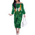 Happy St Patricks Day We Wear Green Suit Off The Shoulder Long Sleeve Dress - Wonder Print Shop