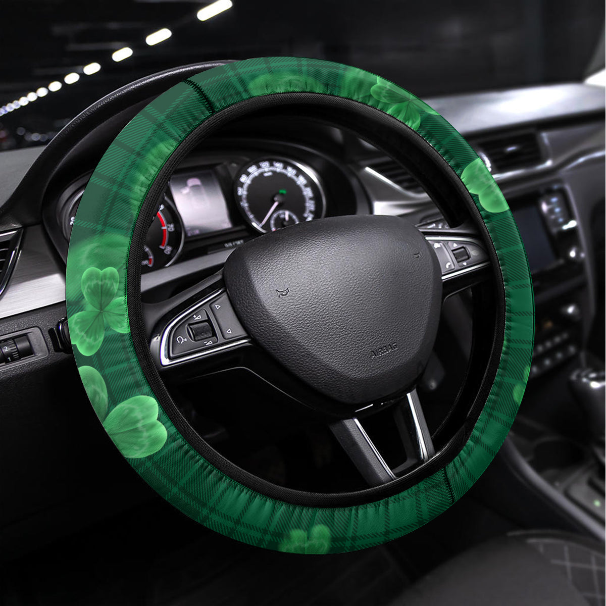 Happy St Patricks Day We Wear Green Suit Steering Wheel Cover - Wonder Print Shop