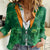 Happy St Patricks Day We Wear Green Suit Women Casual Shirt - Wonder Print Shop