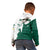 Saudi Arabia Falcon Kid Hoodie Simple Saudi Pattern - Wonder Print Shop