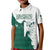 Saudi Arabia Falcon Kid Polo Shirt Simple Saudi Pattern - Wonder Print Shop