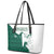 Saudi Arabia Falcon Leather Tote Bag Simple Saudi Pattern - Wonder Print Shop