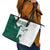 Saudi Arabia Falcon Leather Tote Bag Simple Saudi Pattern - Wonder Print Shop