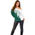 Saudi Arabia Falcon Off Shoulder Sweater Simple Saudi Pattern