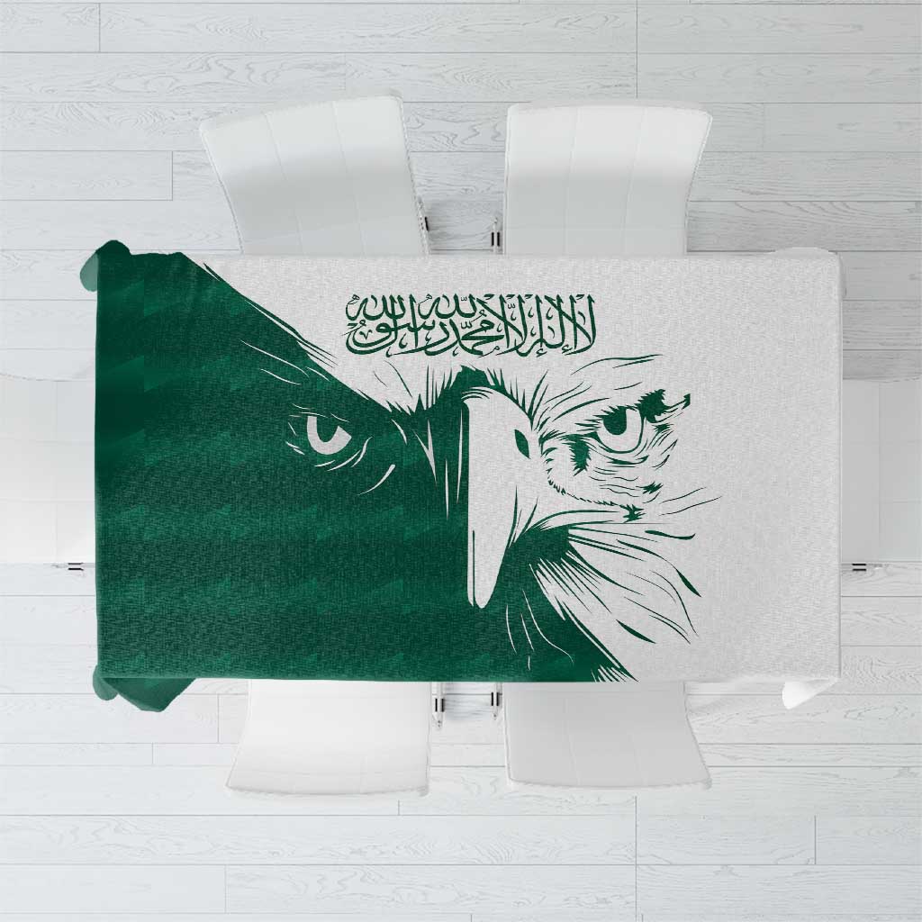 Saudi Arabia Falcon Tablecloth Simple Saudi Pattern - Wonder Print Shop