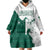 Saudi Arabia Falcon Wearable Blanket Hoodie Simple Saudi Pattern