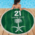 Custom Saudi Arabia Football Beach Blanket Green Al -Arabiyyah Concept 23-2024 LT9 - Wonder Print Shop