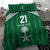 Custom Saudi Arabia Football Bedding Set Green Al -Arabiyyah Concept 23-2024 LT9 - Wonder Print Shop