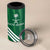 Custom Saudi Arabia Football 4 in 1 Can Cooler Tumbler Green Al -Arabiyyah Concept 23-2024 LT9 - Wonder Print Shop