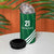 Custom Saudi Arabia Football 4 in 1 Can Cooler Tumbler Green Al -Arabiyyah Concept 23-2024 LT9 - Wonder Print Shop