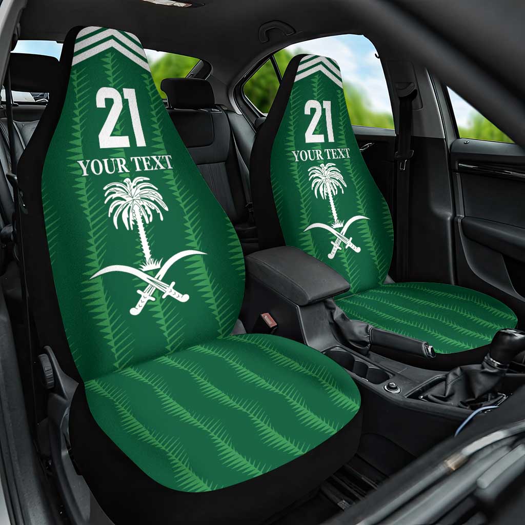 Custom Saudi Arabia Football Car Seat Cover Green Al -Arabiyyah Concept 23-2024 LT9 - Wonder Print Shop