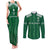 Custom Saudi Arabia Football Couples Matching Tank Maxi Dress and Long Sleeve Button Shirt Green Al -Arabiyyah Concept 23-2024 LT9 - Wonder Print Shop