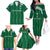 Custom Saudi Arabia Football Family Matching Off The Shoulder Long Sleeve Dress and Hawaiian Shirt Green Al -Arabiyyah Concept 23-2024 - Wonder Print Shop