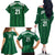 Custom Saudi Arabia Football Family Matching Off The Shoulder Long Sleeve Dress and Hawaiian Shirt Green Al -Arabiyyah Concept 23-2024 - Wonder Print Shop