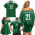 Custom Saudi Arabia Football Family Matching Off Shoulder Short Dress and Hawaiian Shirt Green Al -Arabiyyah Concept 23-2024 LT9 - Wonder Print Shop