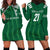 Custom Saudi Arabia Football Hoodie Dress Green Al -Arabiyyah Concept 23-2024 - Wonder Print Shop