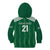 Custom Saudi Arabia Football Kid Hoodie Green Al -Arabiyyah Concept 23-2024 - Wonder Print Shop